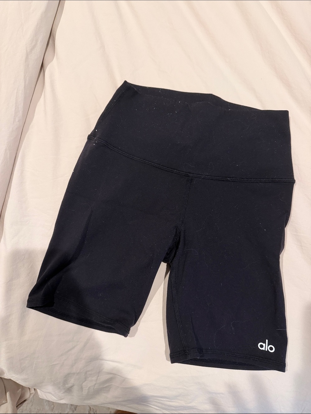 ALO Yoga Black High-Rise Bike Shorts